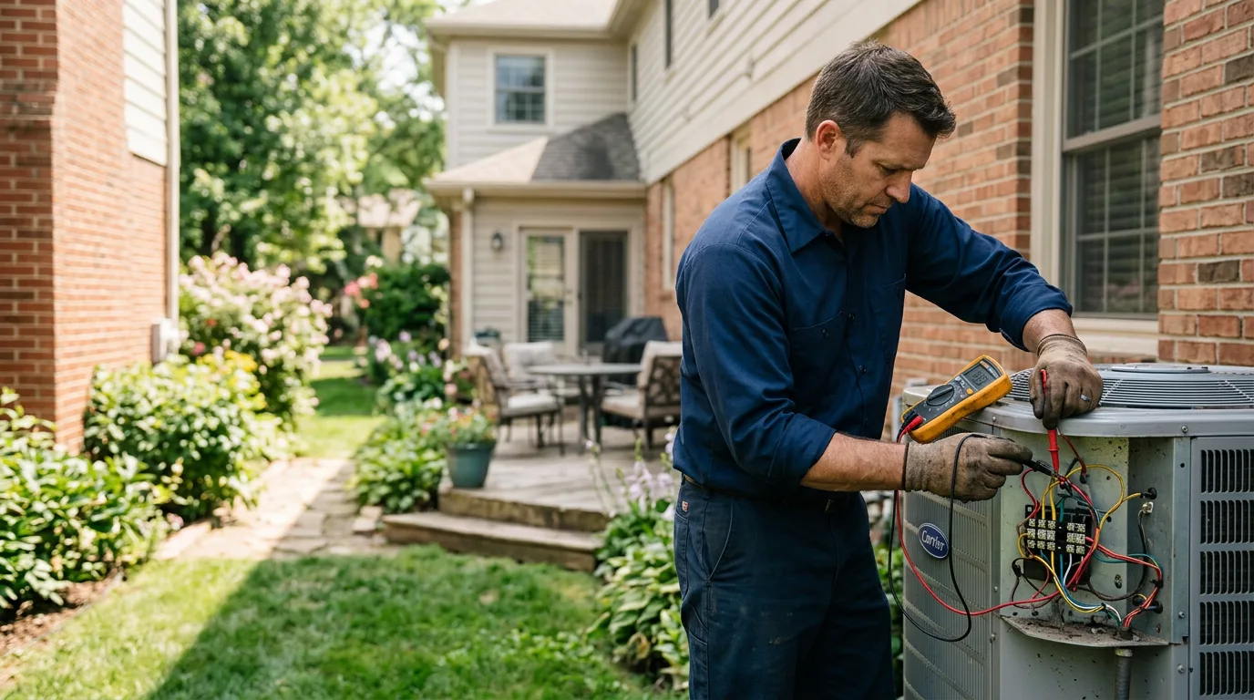 HVAC technician working near Alpine, WY